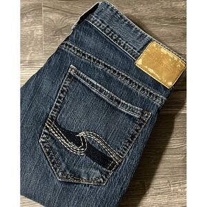 Silver Jeans Men's Zac Straight Mid Rise Relaxed Fit Jeans SZ 30x34 (30x33)